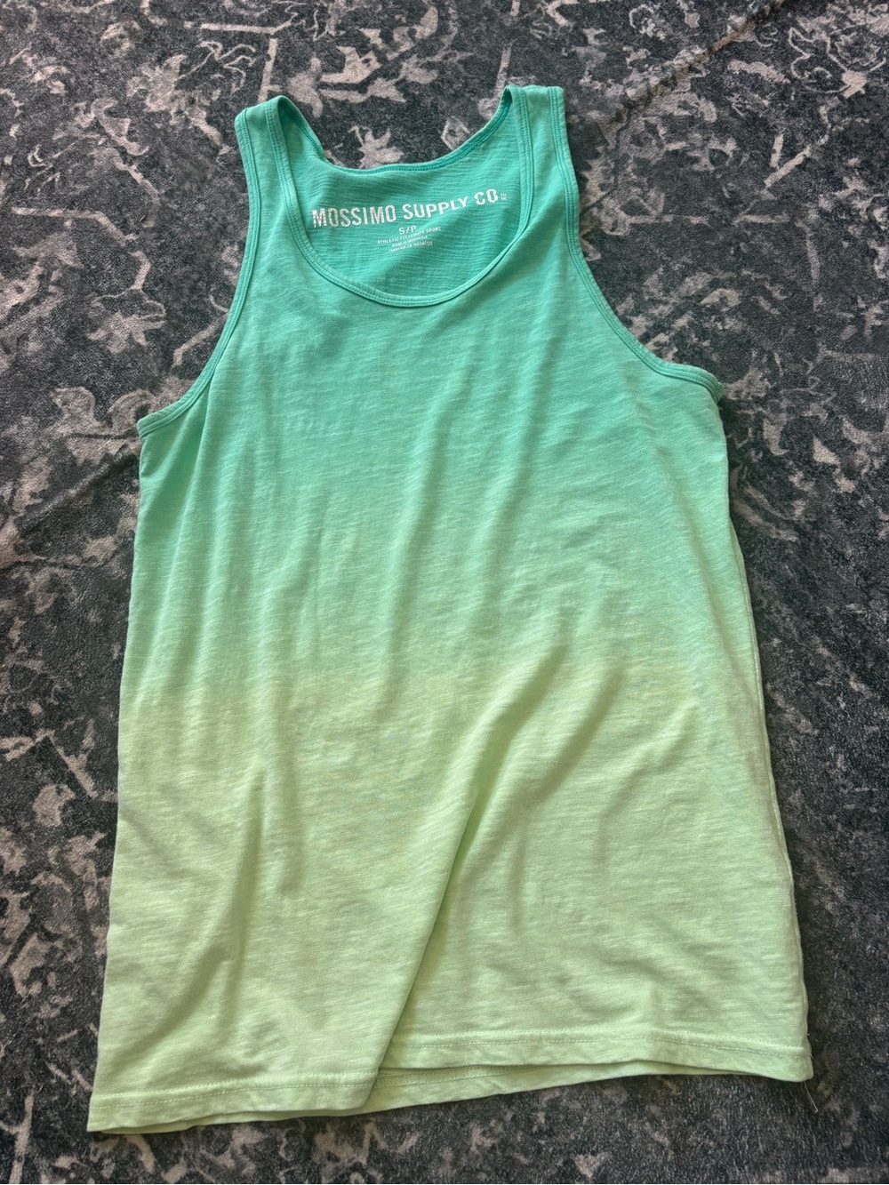 Mossimo Supply Co. Aqua to Mint Ombre Men's Tank Top